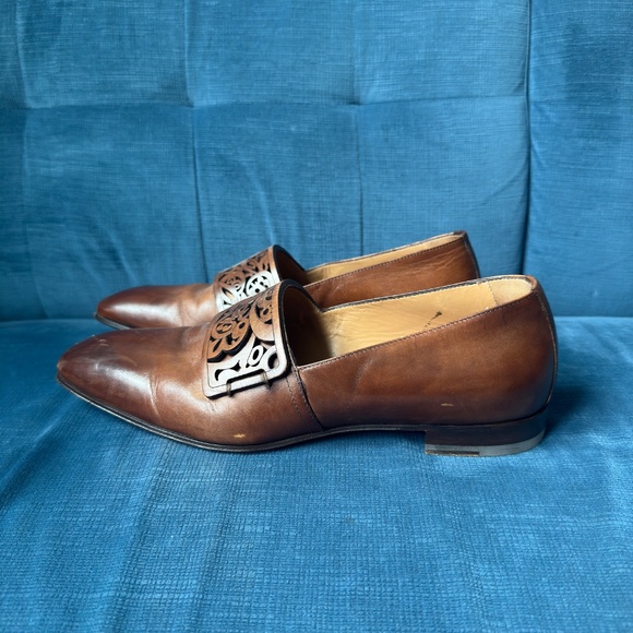 Christian Louboutin Cognac Loafers - Picture 4 of 9